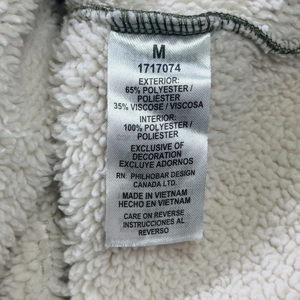 B.C. Clothing Heritage Green Sherpa Quarter Zip M